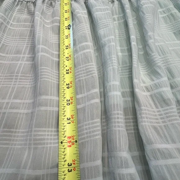 NWT Nasty Gal Light Green Long Sleeve Tiered Dress - Picture 7 of 8